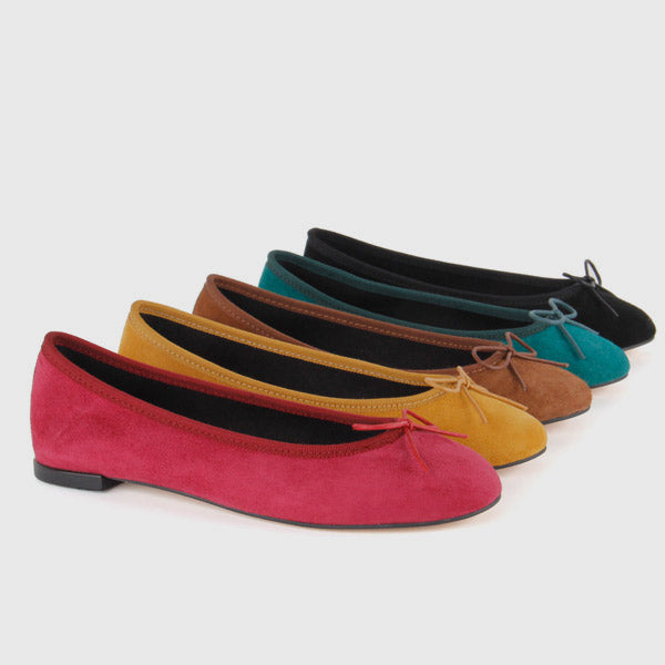 Size Suede Ballerina Pumps With Chouce Colours Patina Pretty Small Shoes