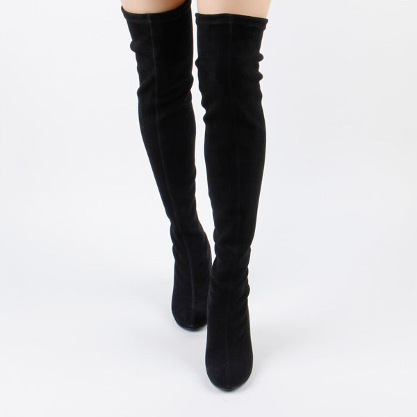 over the knee stretch boots