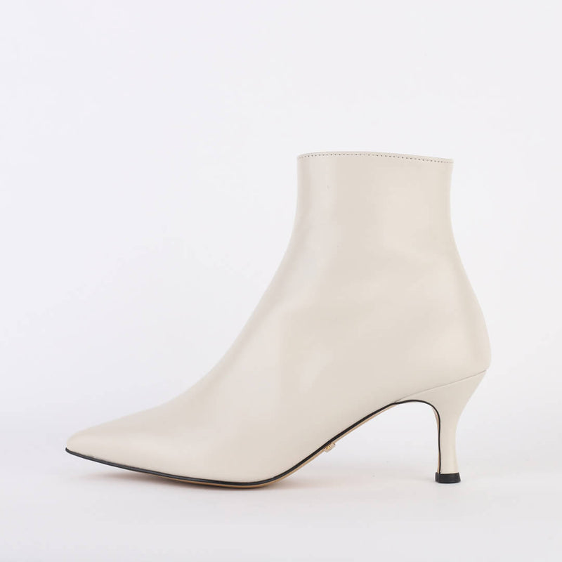 Petite Size Ivory or Black Ankle Boots by MIZCHI Pretty Small Shoes