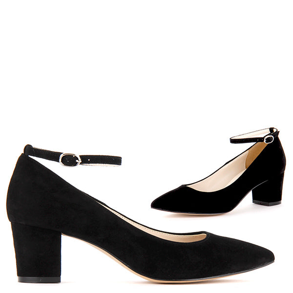 suede ankle strap