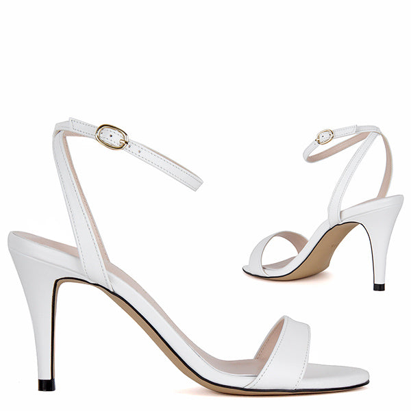 small heels white