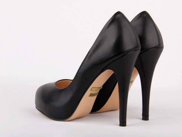 Womens small size-black stilettos Killer Heels By Pretty Small Shoes