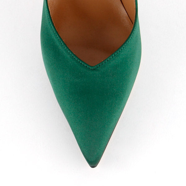 green small heels