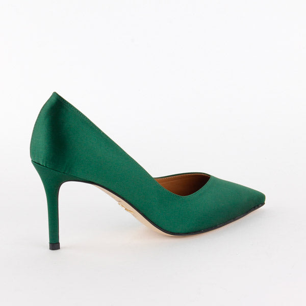 green small heels