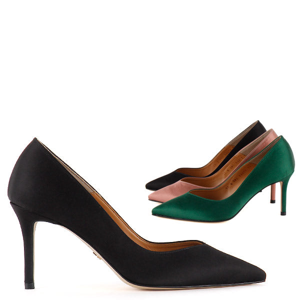 black small high heels