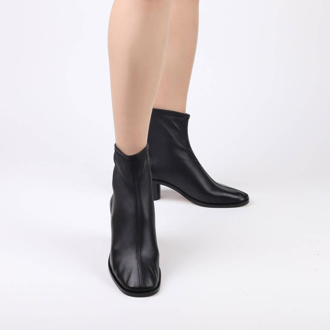 Petite Size Block Heel Ankle Boots by MIZCHI Pretty Small Shoes