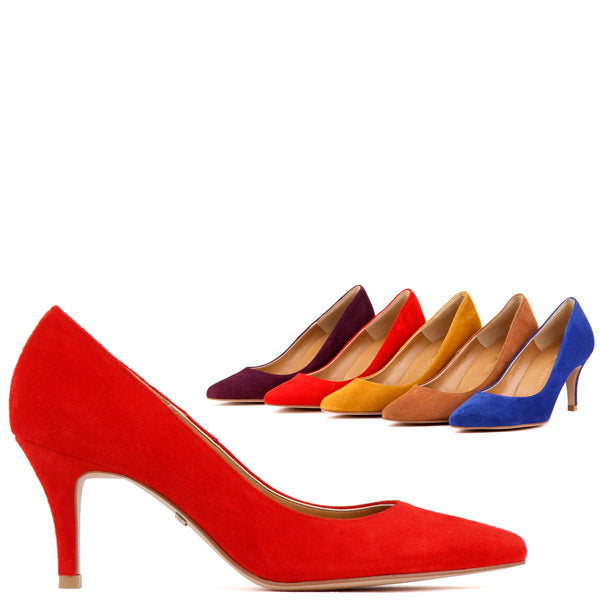 ladies suede pumps