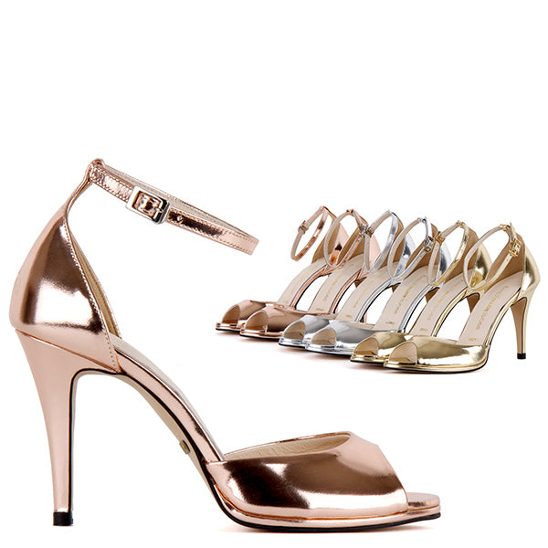 rose gold high heels uk