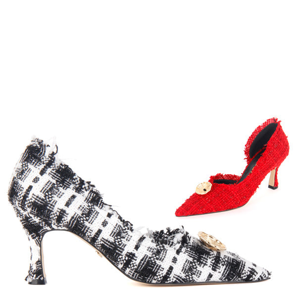 KOWE - black \u0026 white check, 4cm size 2 