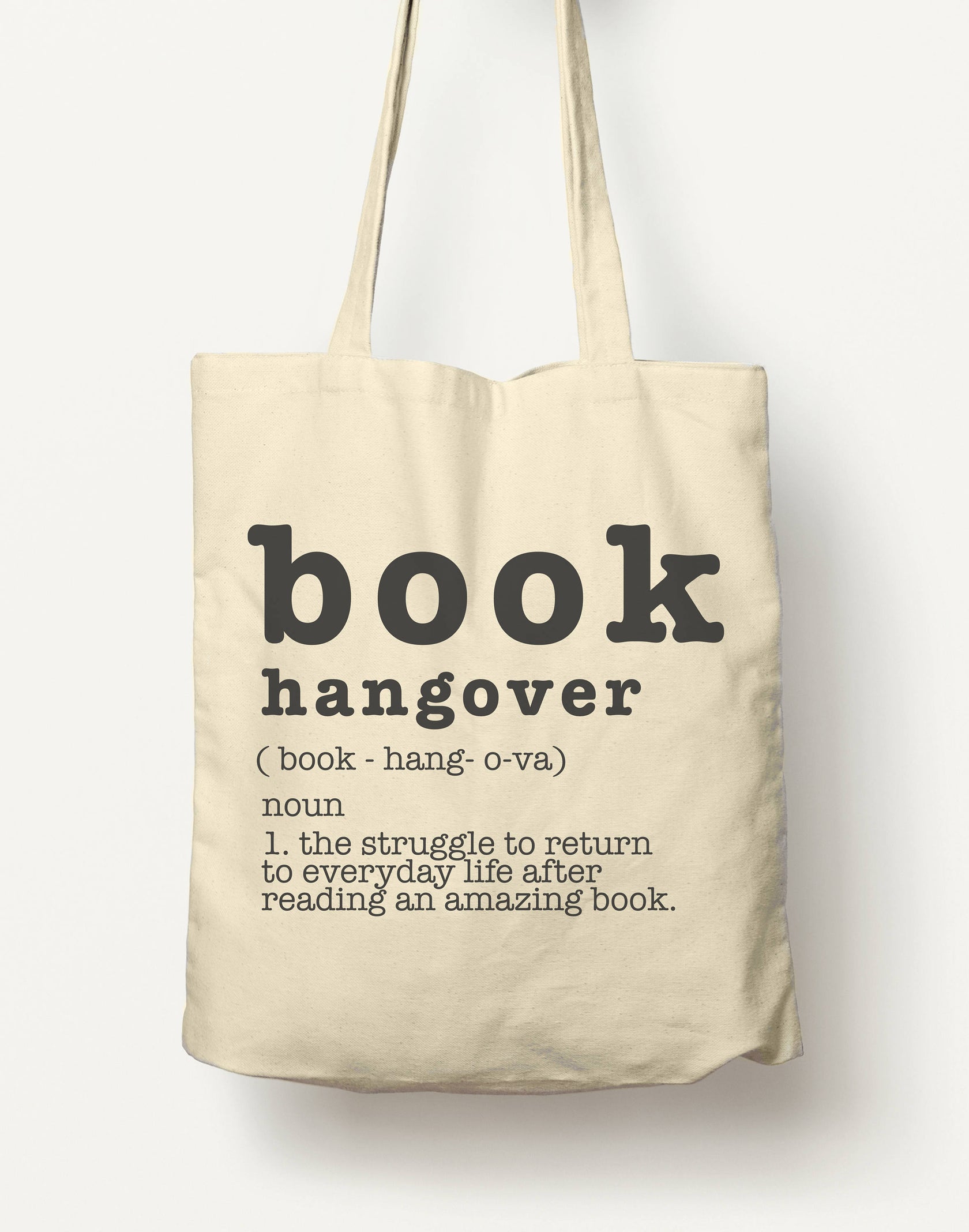 Book Hangover Cotton Tote Bag | Bookbag | Book lover bag | Book lover ...