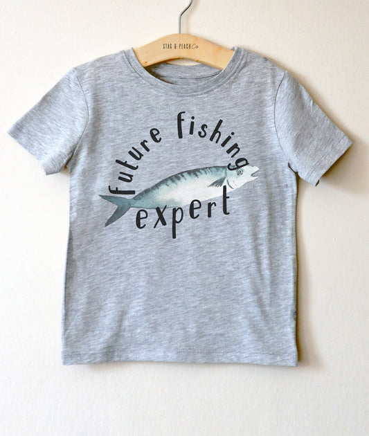 Future Fly Fisher Flying Fish Fishing Kids Gift' Organic Short