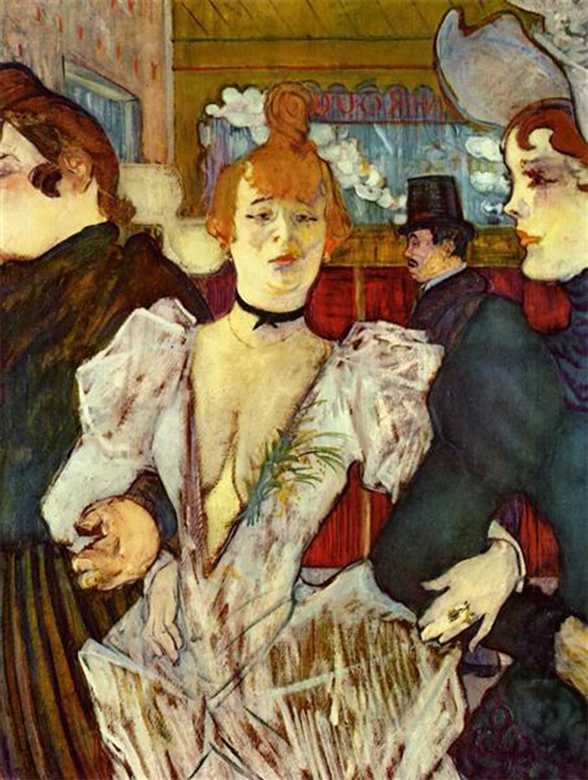 Henri de Toulouse-Lautrec, La Goulue Arriving at the Moulin Rouge with Two Women, 1892, oil on board, The Museum of Modern Art