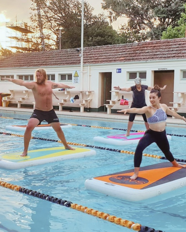 Floating group fitness float fit