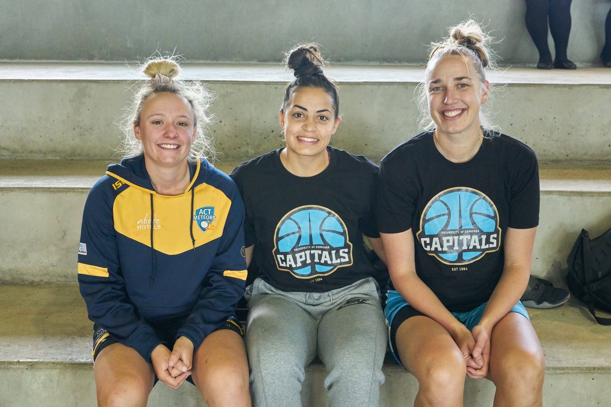 Mikaela Ruef – UC Capitals Maddison Rocci – UC Capitals Amy Yates – ACT Meteors Cricket Salti Launch Gungahlin Leisure Centre