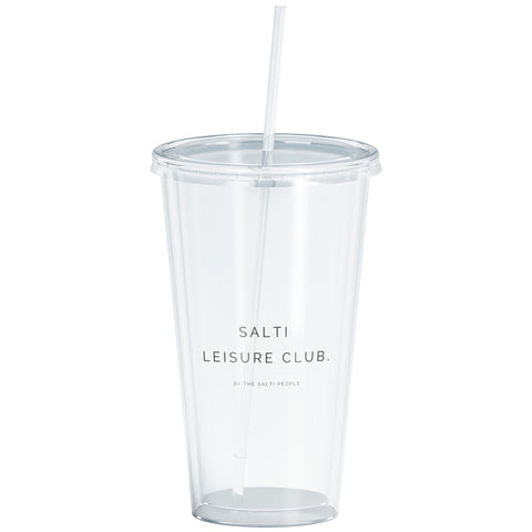 ice coffee Reusable acrylic tumbler - Salti leisure club