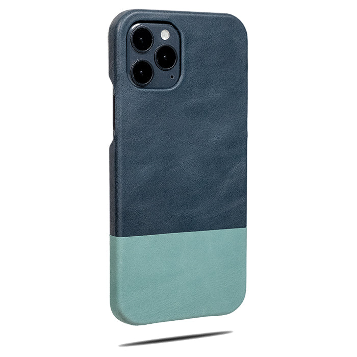 Personalized Peacock Blue Ocean Blue Iphone 12 Pro Max Leather Case Kulor Cases