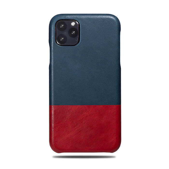 Personalized Peacock Blue Crimson Red Iphone 11 Pro Leather Case Kulor Cases