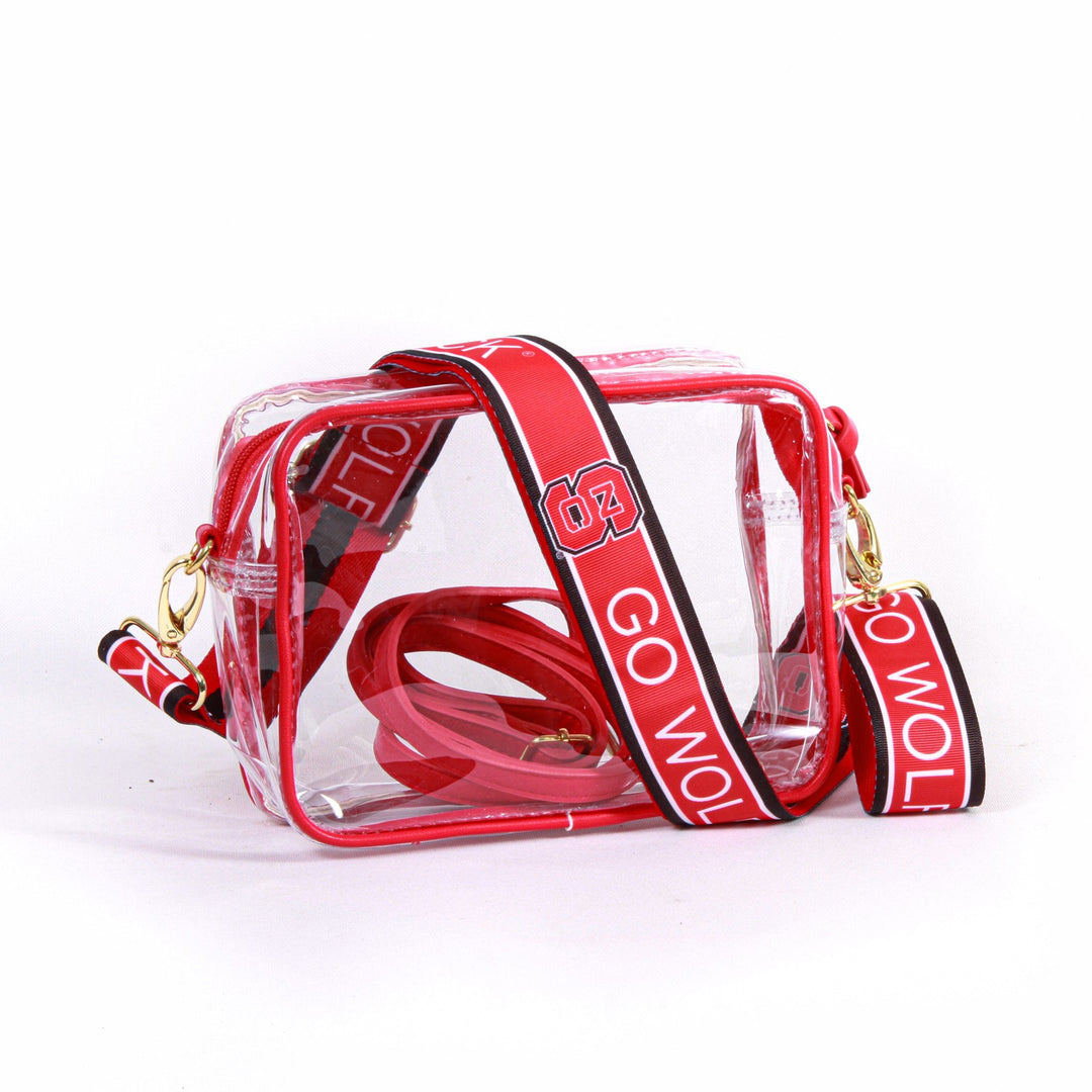 Clear Purse with Patterned Straps - Louisiana Tech