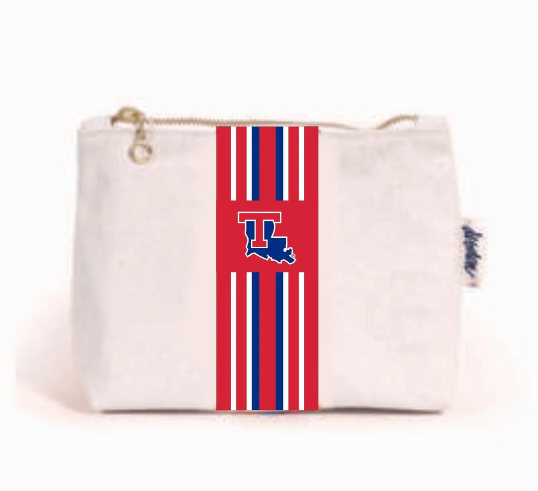 Bridget Clear Purse with Patterned Shoulder Straps - Louisiana Tech