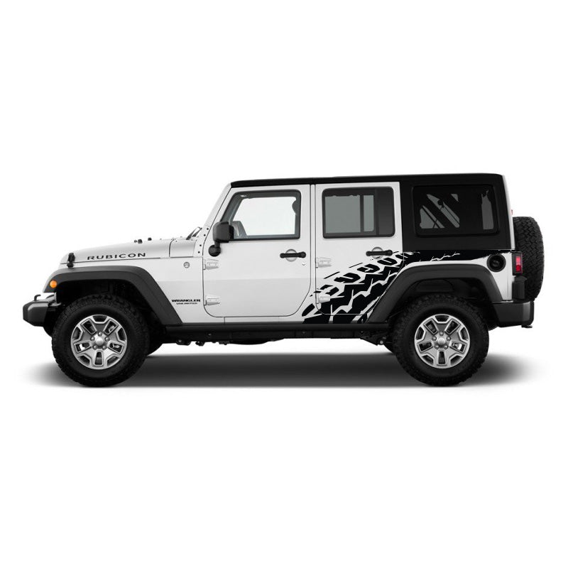 Tire Track Jeep Side Graphics – Rebel Decal