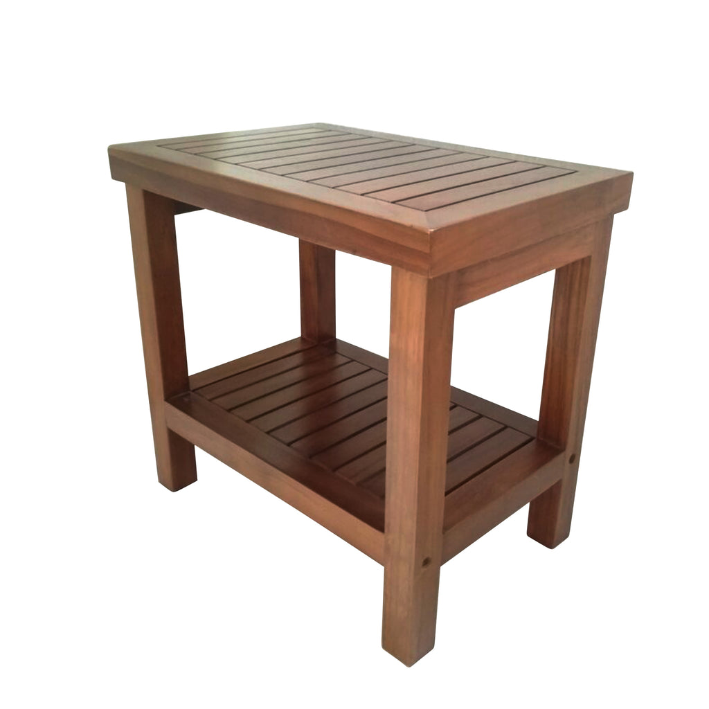 ALA TEAK Wood Shower Bath Spa Waterproof Stool Bench With