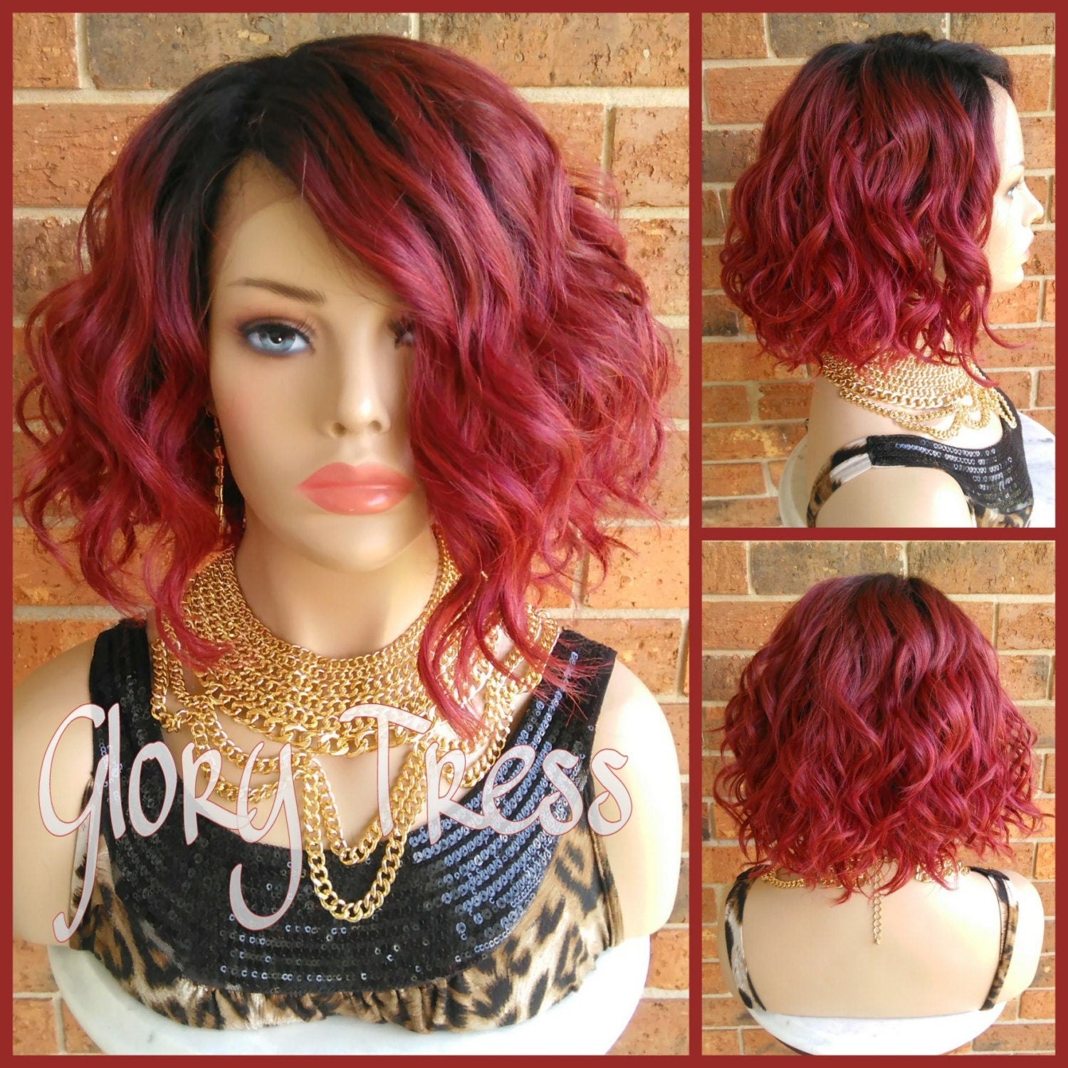 bob wig red