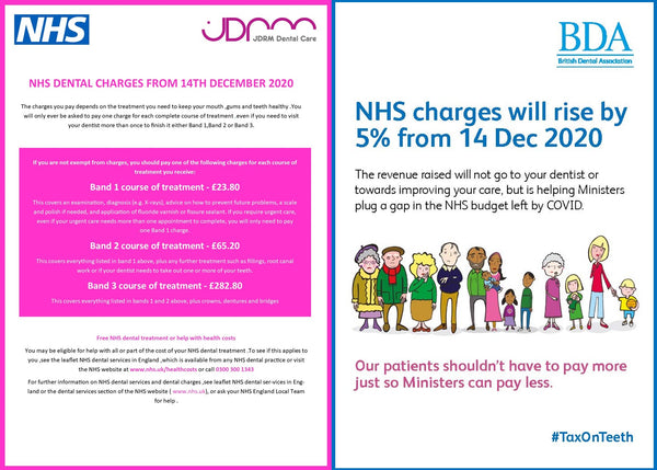 Costs For Nhs Patients Jdrm Dental Care