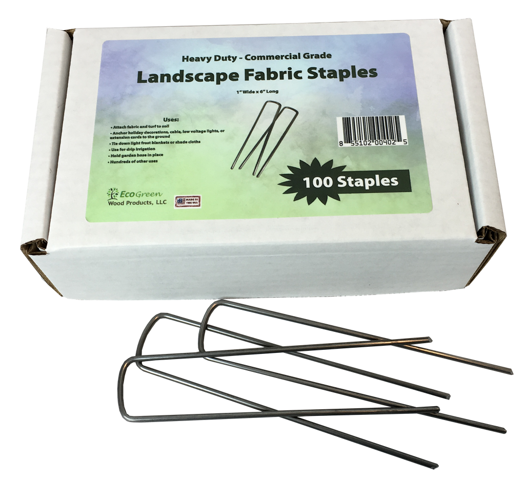 Landscape Fabric Staples 100 Ct Commercial Grade Yard Stakes