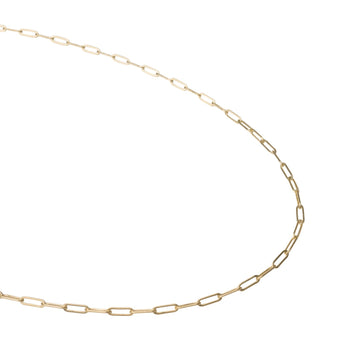 Gold Rectangle Pendant Necklace Curb Chain For Men or Women - Boutique Wear  RENN