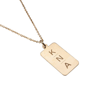 Personalised Sterling Silver Initial Charm Necklace | Hurleyburley