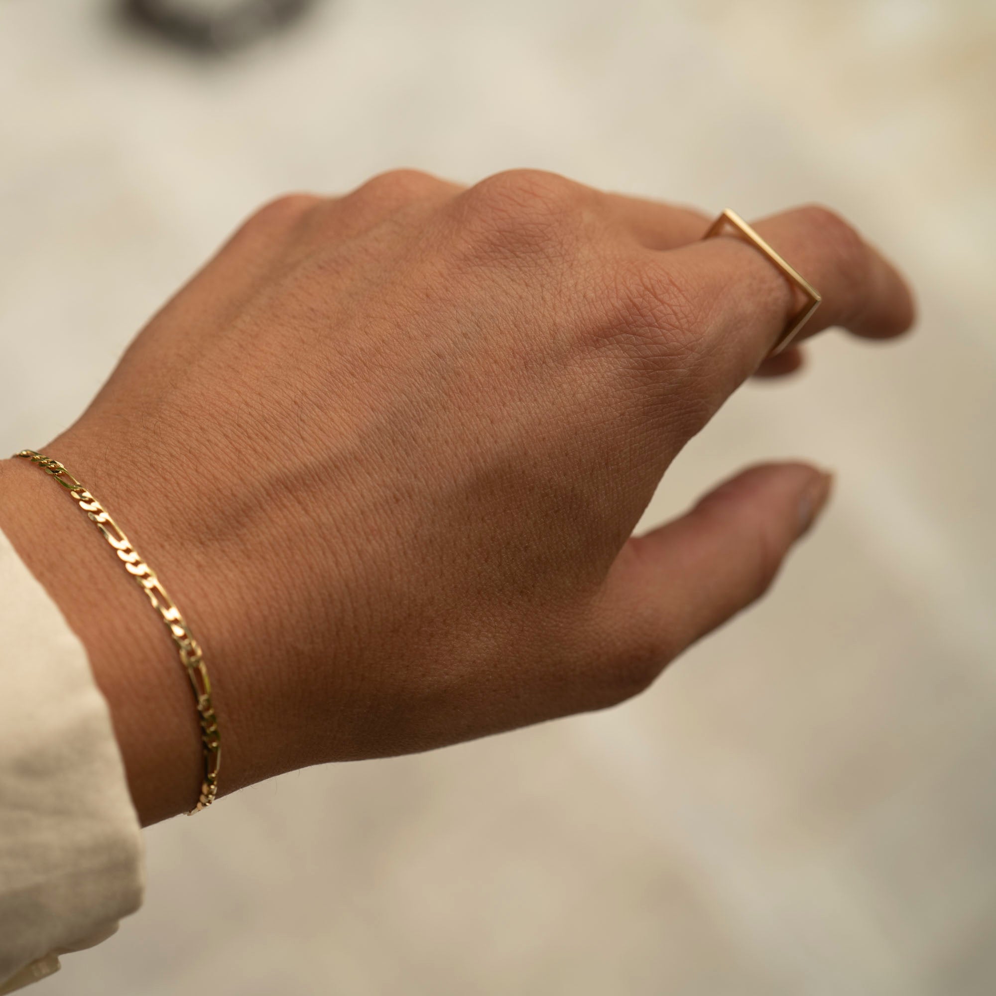 14k Gold Figaro Bracelet