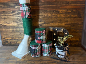 Christmas Plaid Accent Polo Wraps - Horse Sized - Set of 4 - Poloz R Us - Leg Wraps For Horses