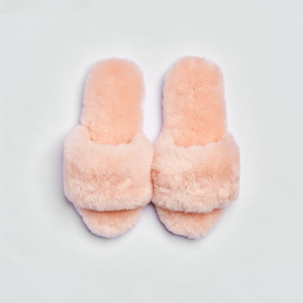Sheepskin slippers open toe & toe post mule– PIGLET US