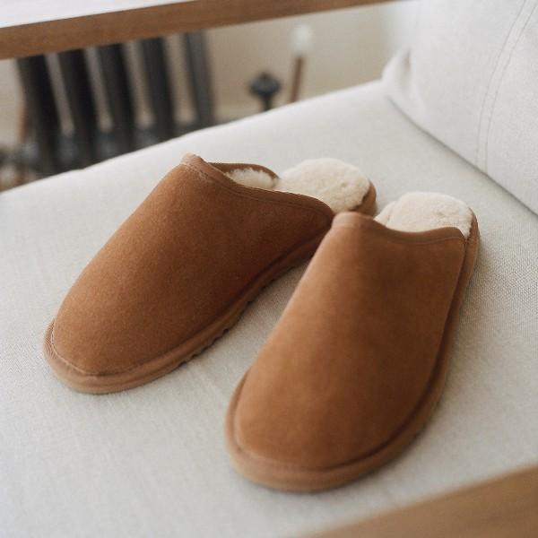 sheepskin mule slippers mens