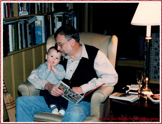 1993: Henry’s first Christmas, with his Doompa in the house on West Standley Street, Ukiah, California.