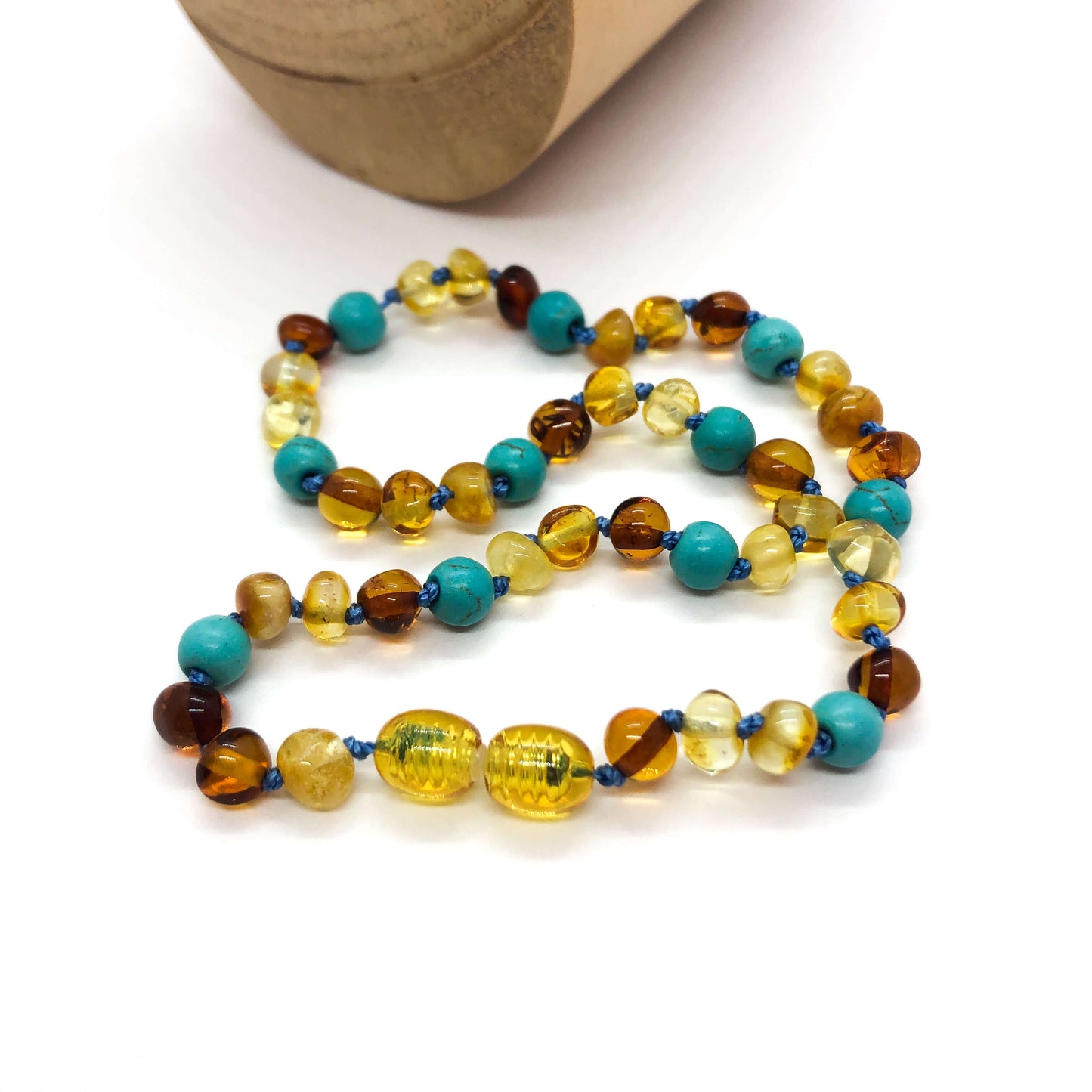 amber and turquoise necklace