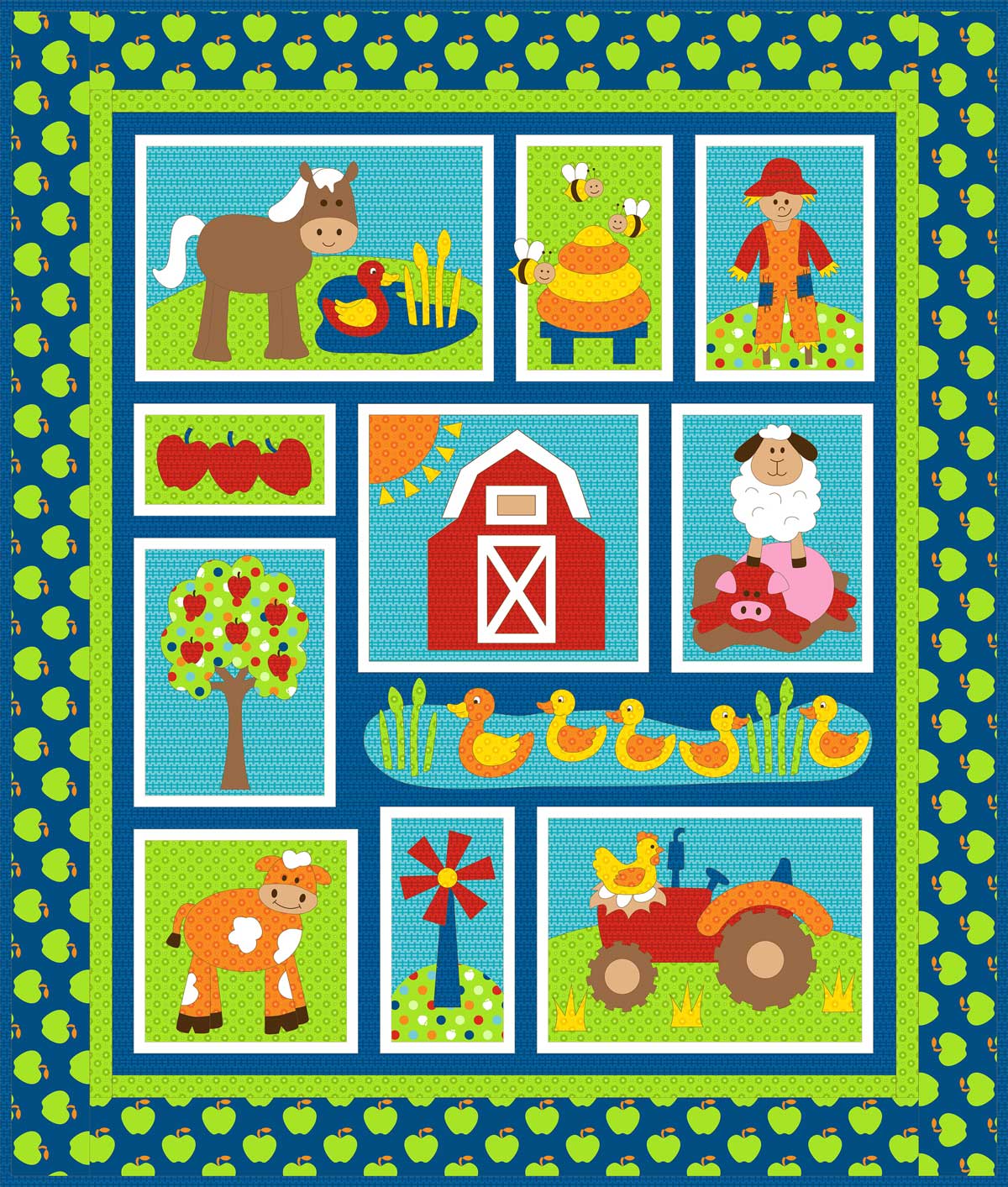 On the Farm Pattern Kids Quilts