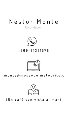 Néstor Monte Tienda Museo del Meteorito