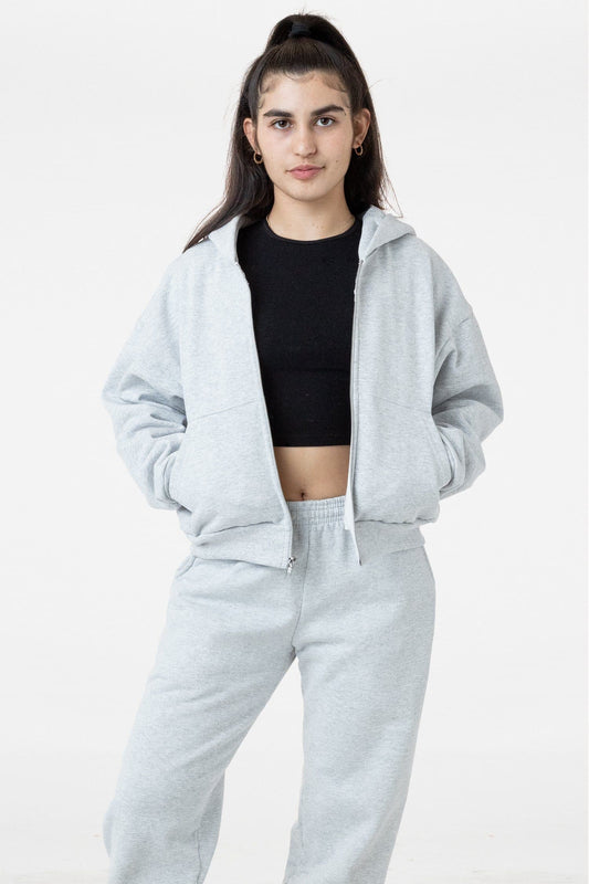 HF19 - Heavy Fleece Cropped Hoodie (Piece Dye) – Los Angeles Apparel