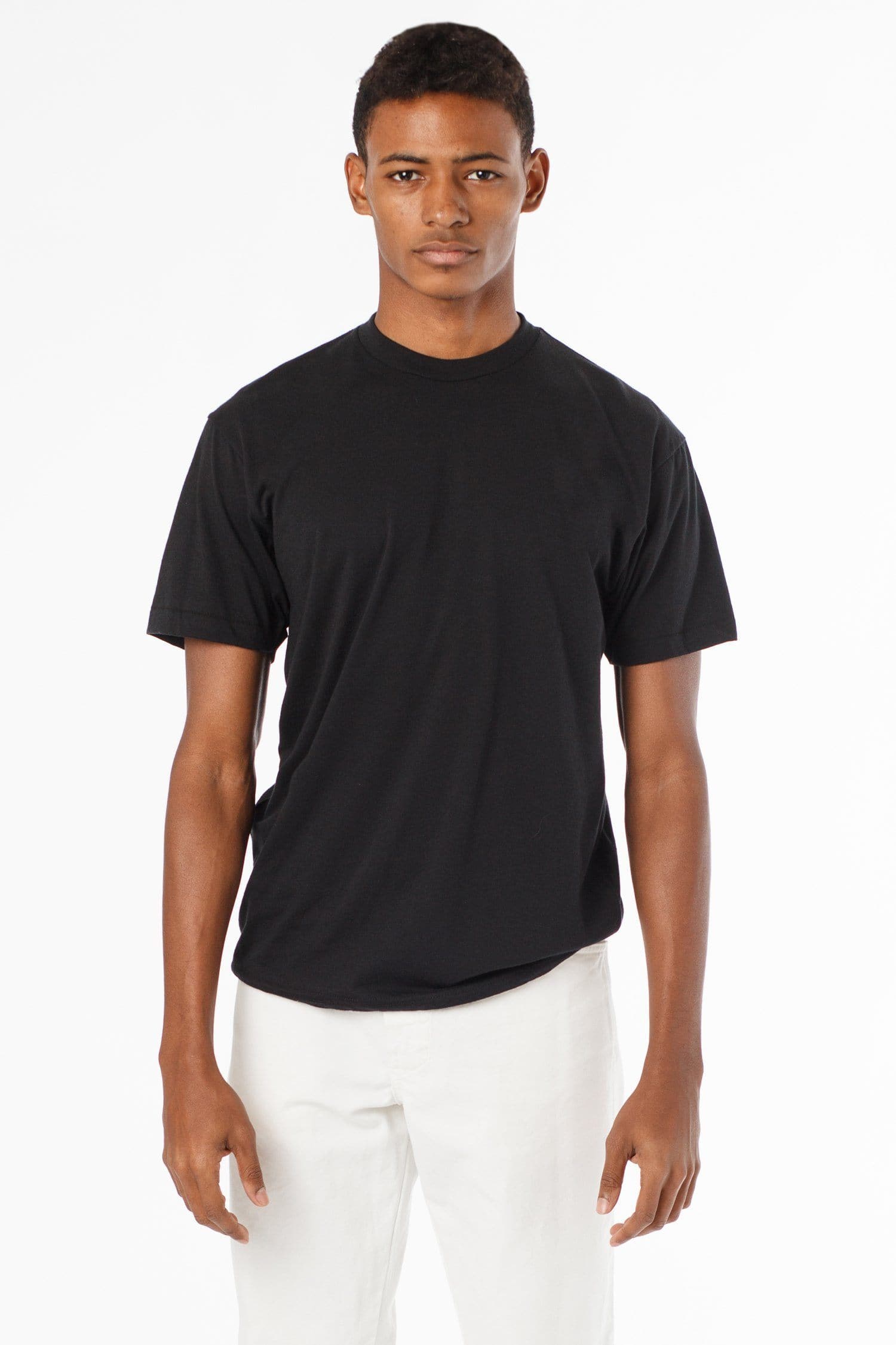 FF01 - Poly-Cotton Crew Neck T-Shirt – Los Angeles Apparel