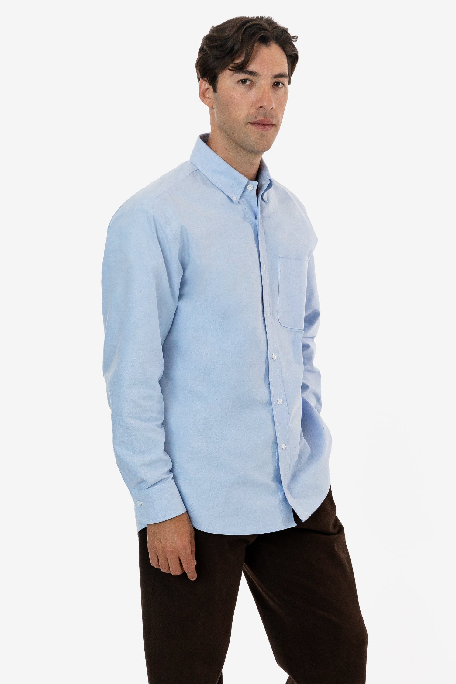 RCP409 - Oxford Zip-Up Work Shirt – Los Angeles Apparel