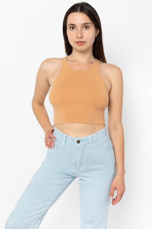 RFK50 - Ultra Heavy Knit Ribbed Crop Top