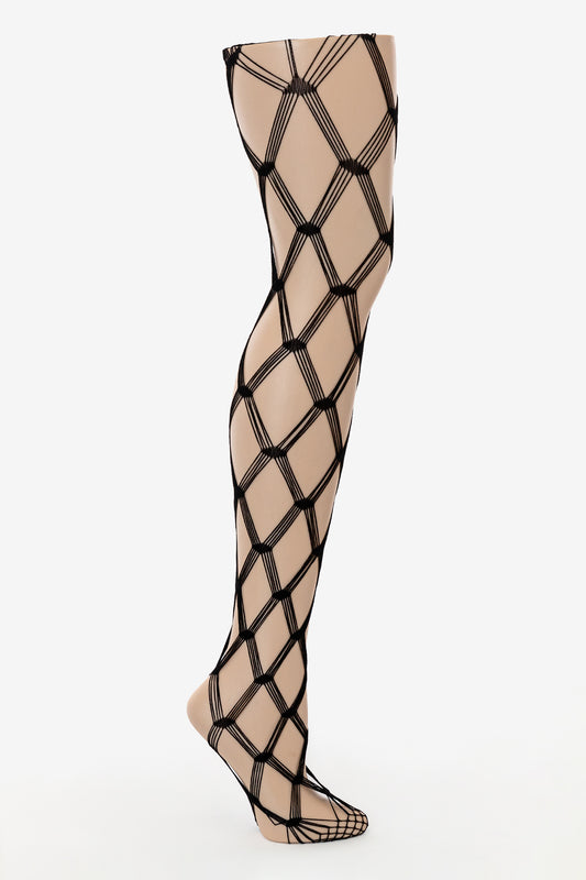 Adrian Hera Sheer Criss Cross Tights