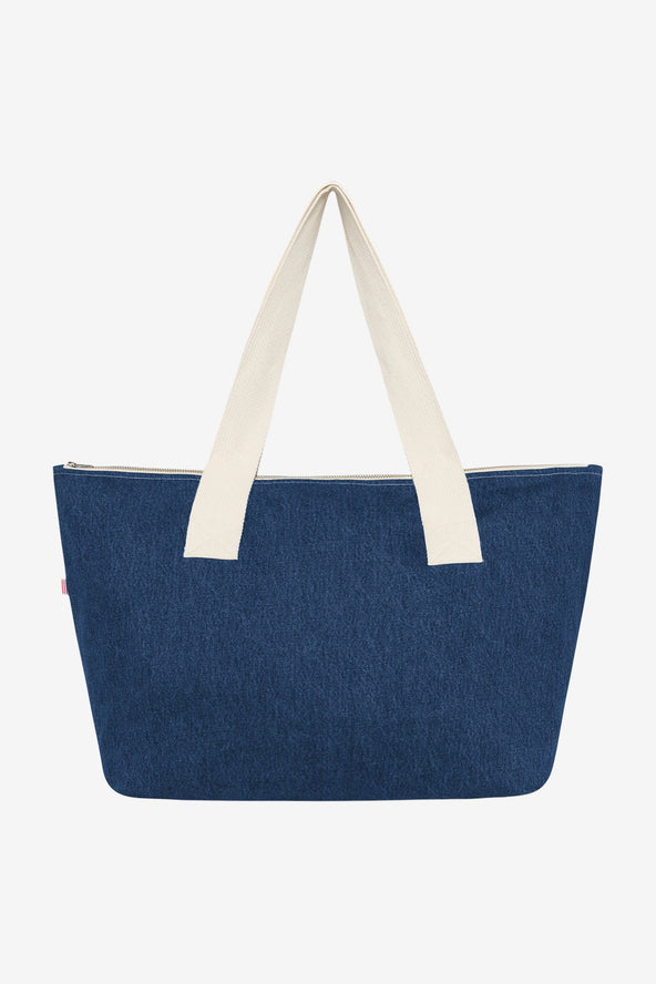 Download Wd06 Denim Carry All Zip Tote Los Angeles Apparel