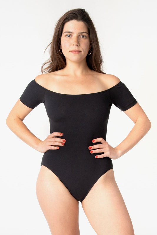 B115CTS - Short Sleeve Thong Bodysuit – Los Angeles Apparel
