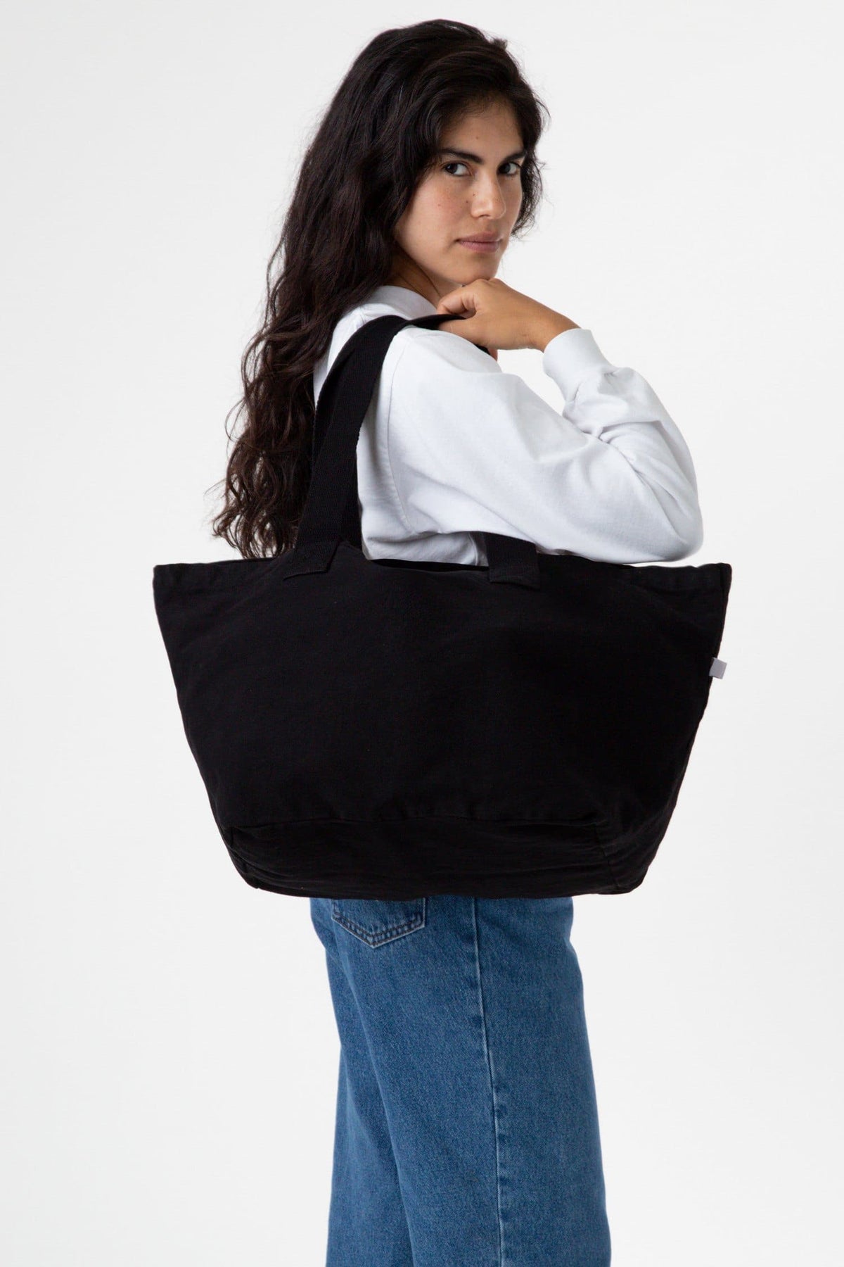 Download BD07 - Bull Denim Essential Tote Bag - Los Angeles Apparel