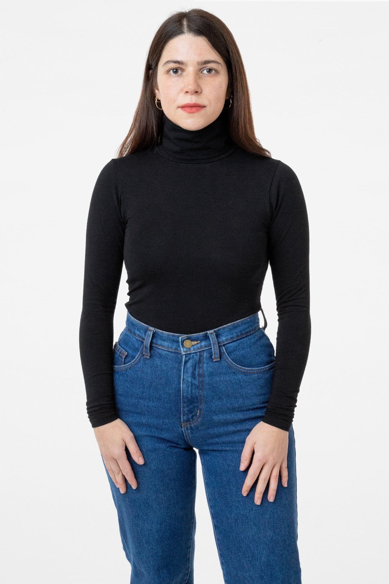 8306 Cotton Spandex Turtleneck Los Angeles Apparel