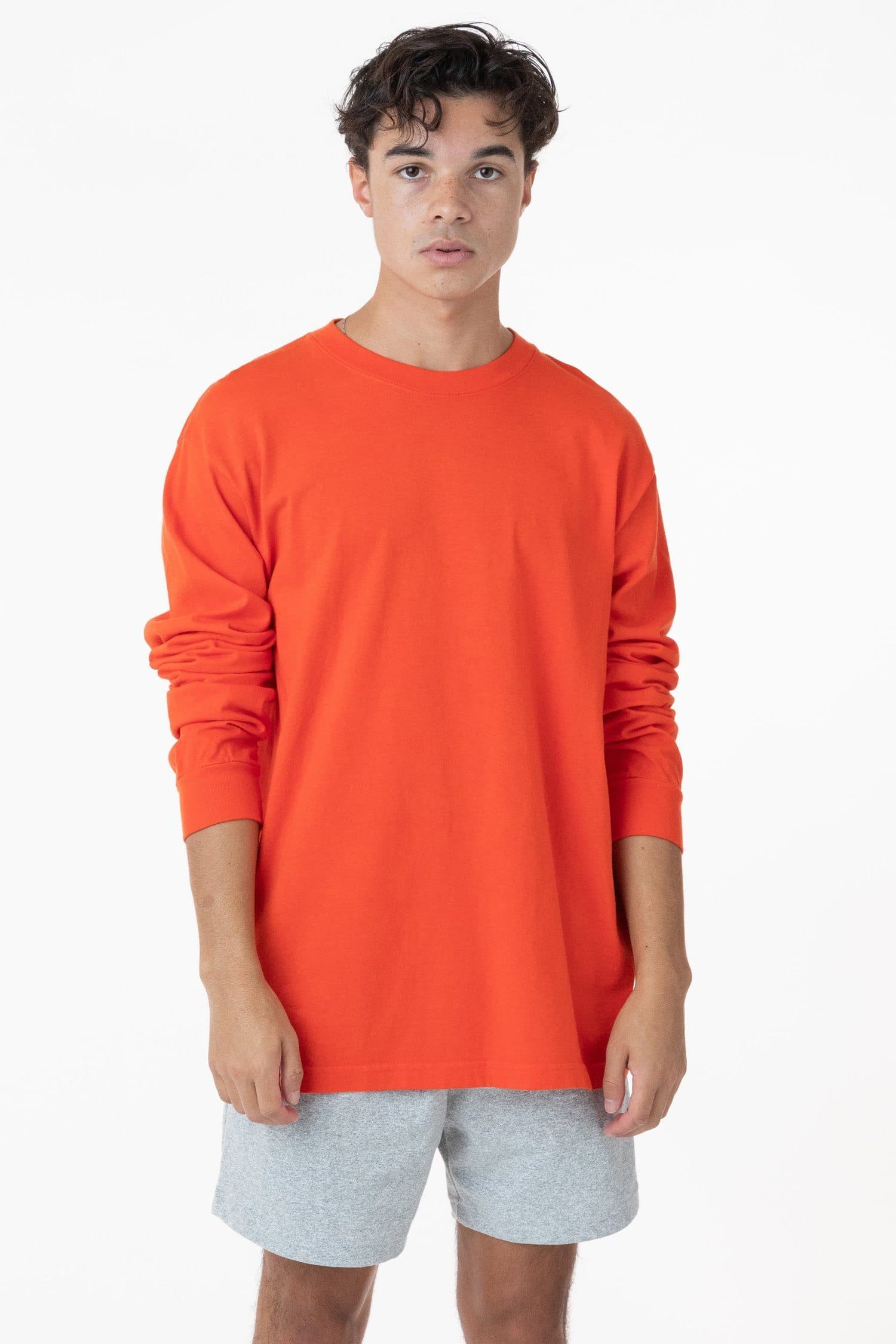 1807GD Unisex - 6.5oz Long Sleeve Garment Dye Crew Neck T-Shirt