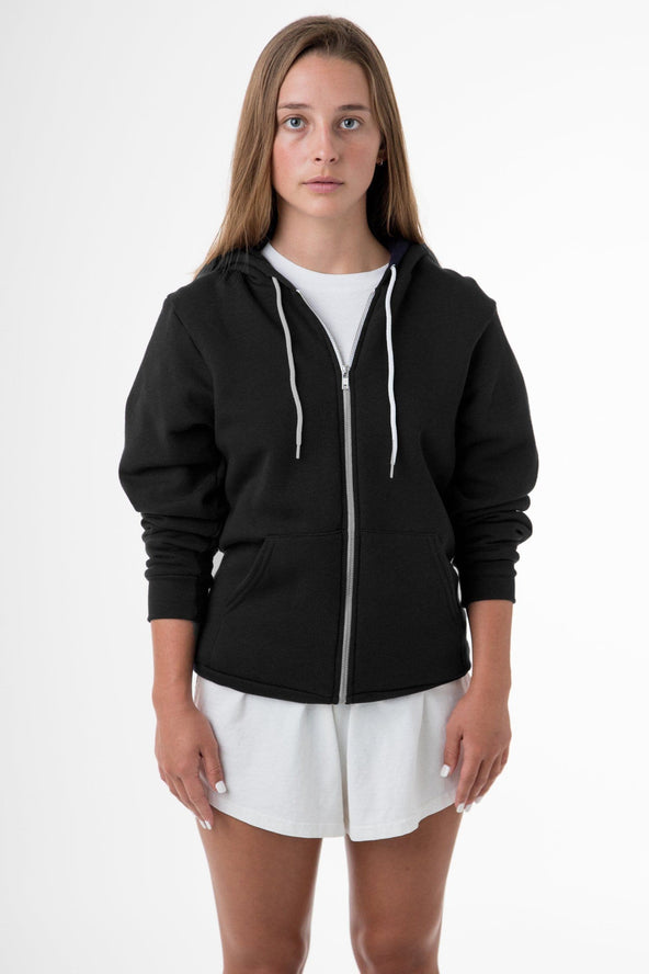 los angeles apparel zip hoodie