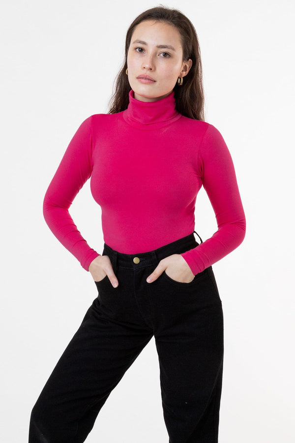 83073GD - Garment Dye Sleeveless Turtleneck Crop Top